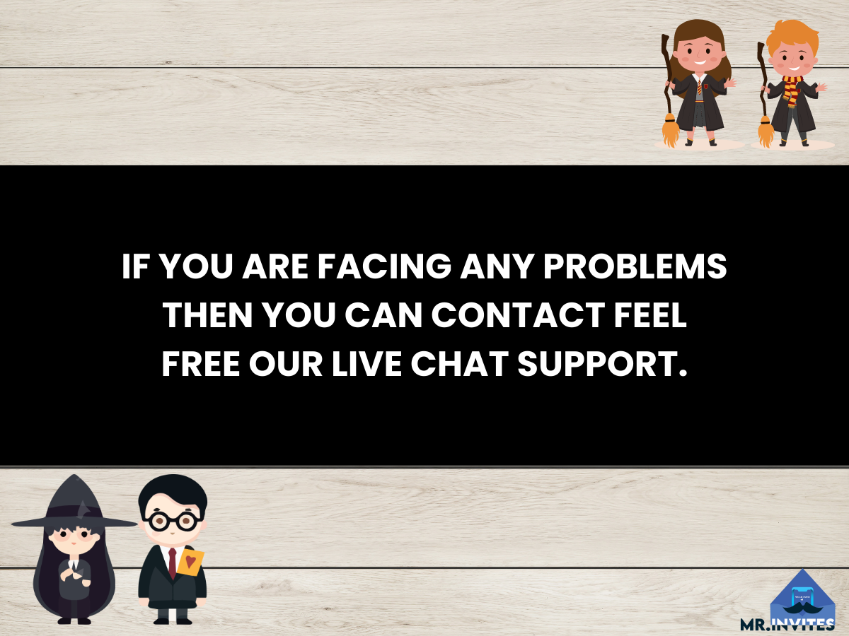 Magical Harry Potter Birthday Digital Card Invitation | Digital Hogwarts-themed Party Invitation