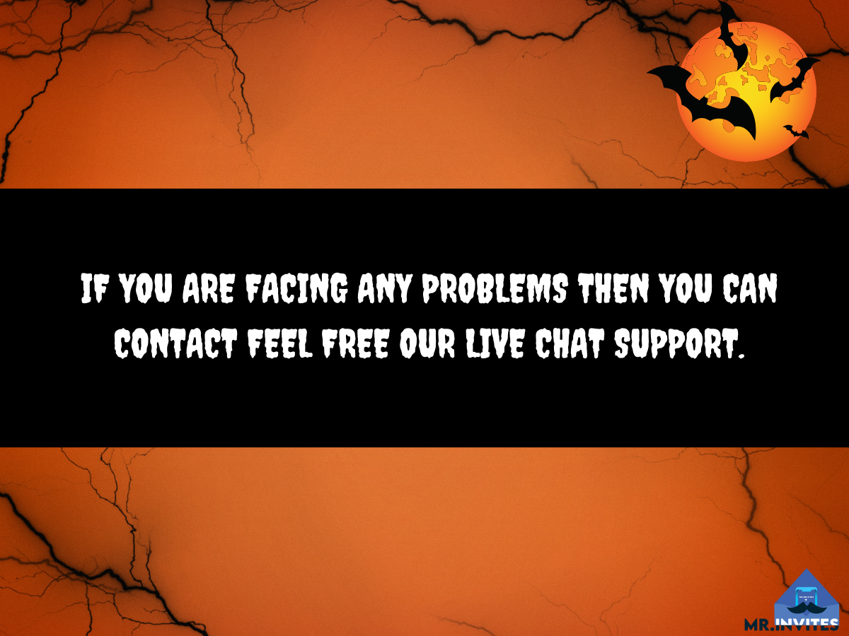 Scary Halloween Birthday Party Digital Card Invitation | Digital Halloween Party Invite