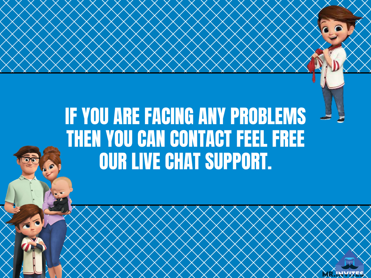 Baby Boss Birthday Party Invitation | Baby Boss Birthday Theme Invite