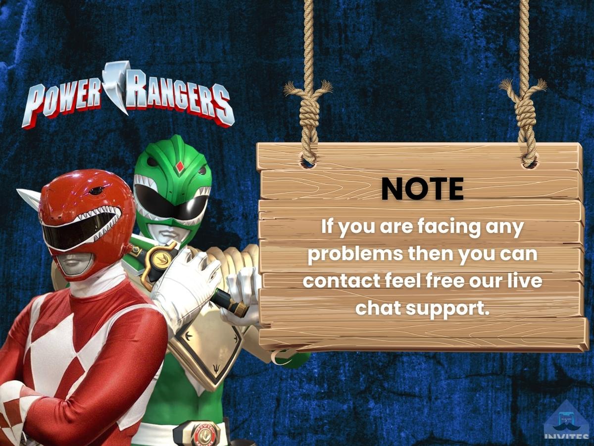 Personalized Power Ranger Kid's Birthday Invitation Template