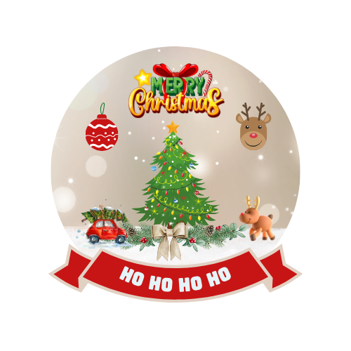 Christmas Party Cake Topper