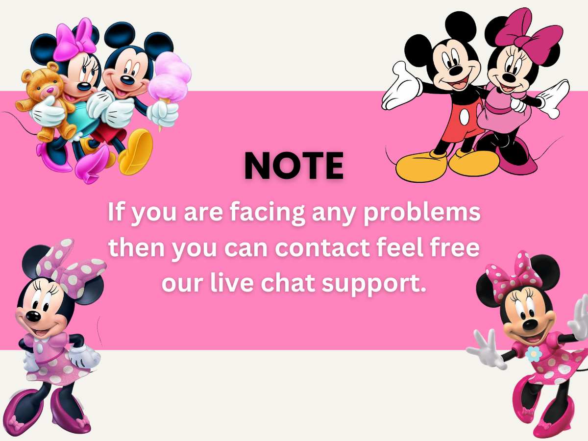 Pink and Golden Minnie Mouse Birthday Party Invitation