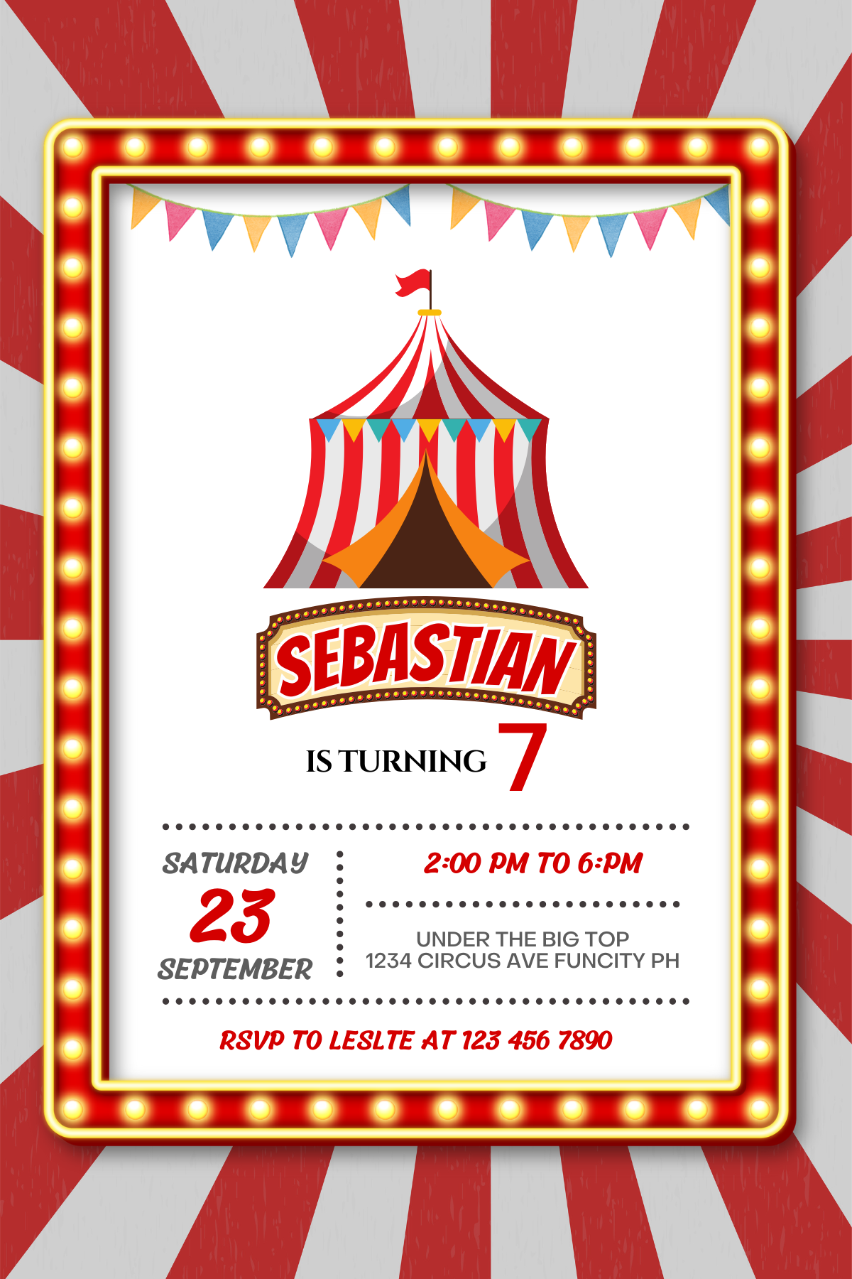 Digital Circus Birthday Card Invitations | Customizable Design | Unfor – Mr. Invites digital-circus-birthday-card-invitations-customizable-design-unfor-mr-invites