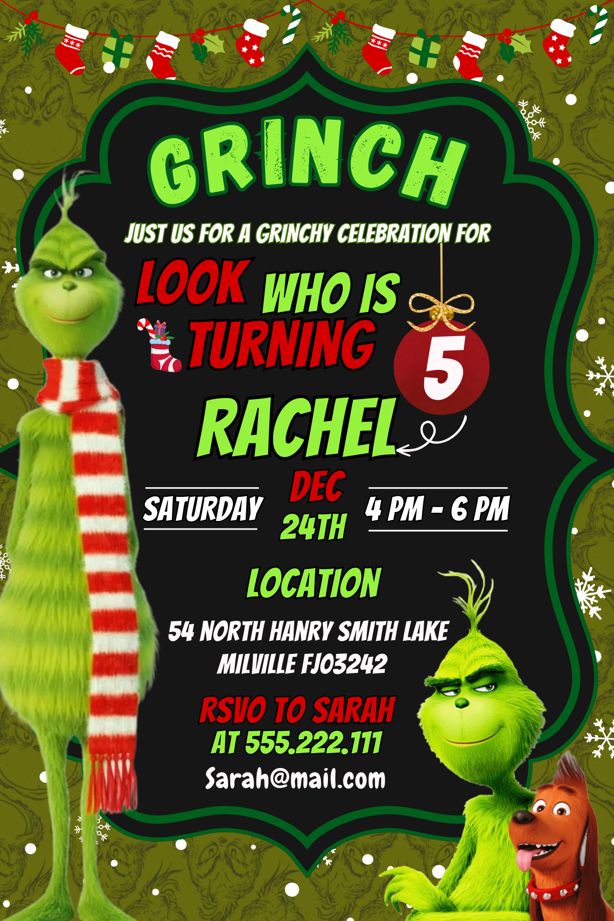 Merry Grinchmas Digital Birthday Invitation | Customizable Design – Mr. Invites merry-grinchmas-digital-birthday-invitation-customizable-design-mr-invites
