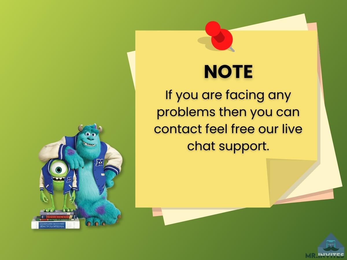 Monsters Inc Digital Birthday Invitation Template | Personalized and Fun
