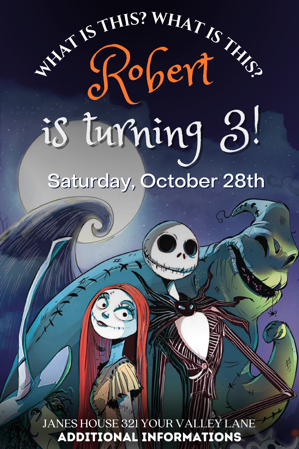 the-nightmare-before-christmas-birthday-invitation-template-mr-invites for Free Printable Nightmare Before Christmas Invitations The Nightmare Before Christmas Birthday Invitation Template – Mr.Invites for Free Printable Nightmare Before Christmas Invitations