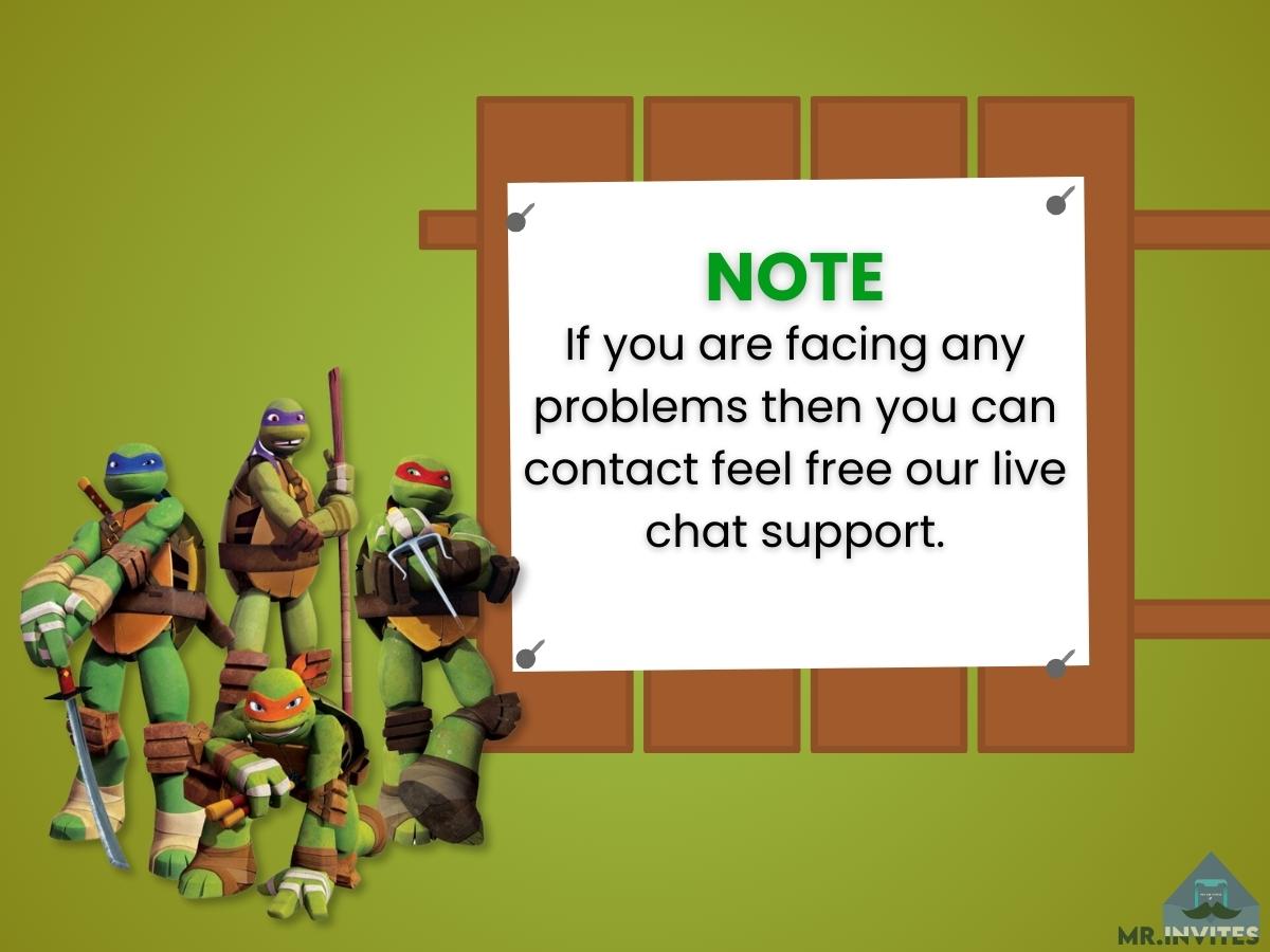 Ninja Turtle Birthday Party Invitation | Digital, Fun & Colorful