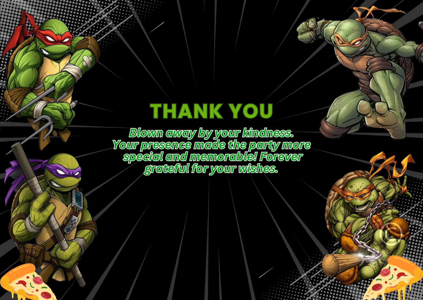 ninja-turtle-birthday-party-thank-you-card-mr-invites for Free Ninja Turtle Printable Invitations Ninja Turtle Birthday Party Thank You Card – Mr.Invites for Free Ninja Turtle Printable Invitations
