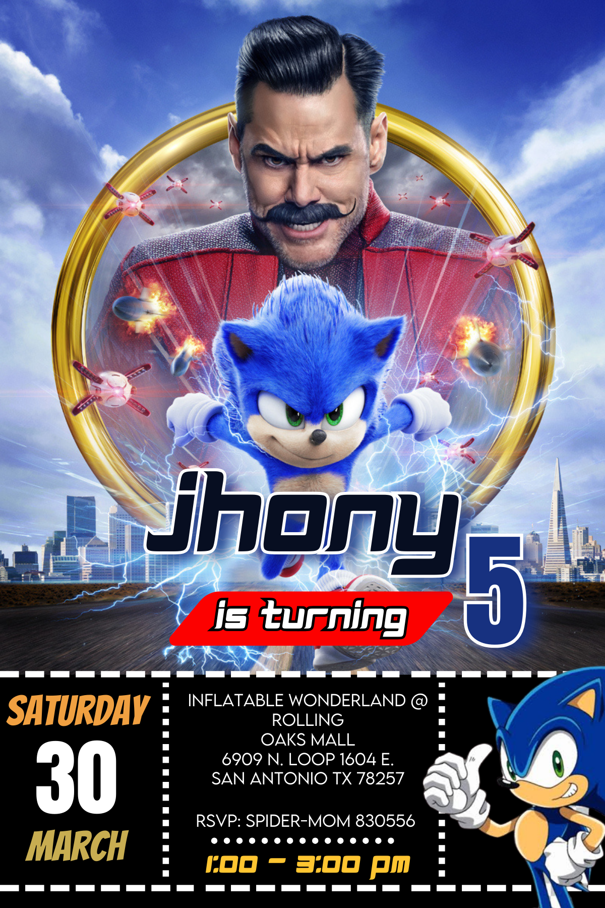 Sonic Movie Pose png  Sonic, Hedgehog movie, Sonic birthday parties