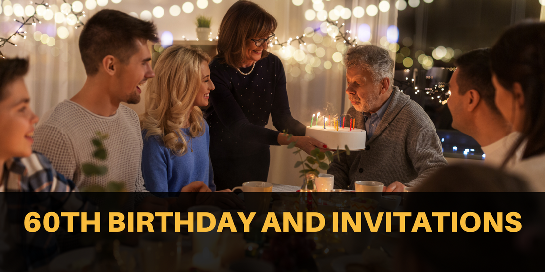 60th Birthday And Invitations