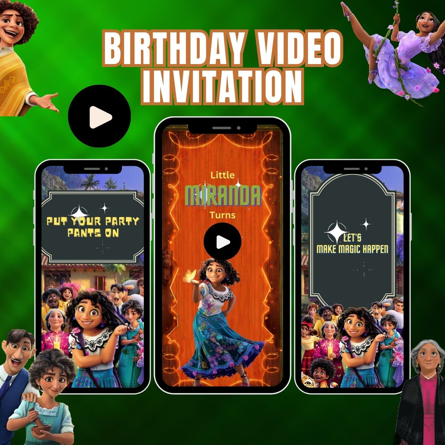 Enchanting Encanto Birthday Video Invitations | Encanto Memorable Birthday Invite