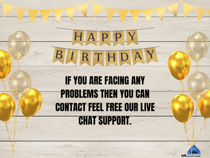 Digital 60th Birthday Invitation Card | Custom Birthday Party Invite