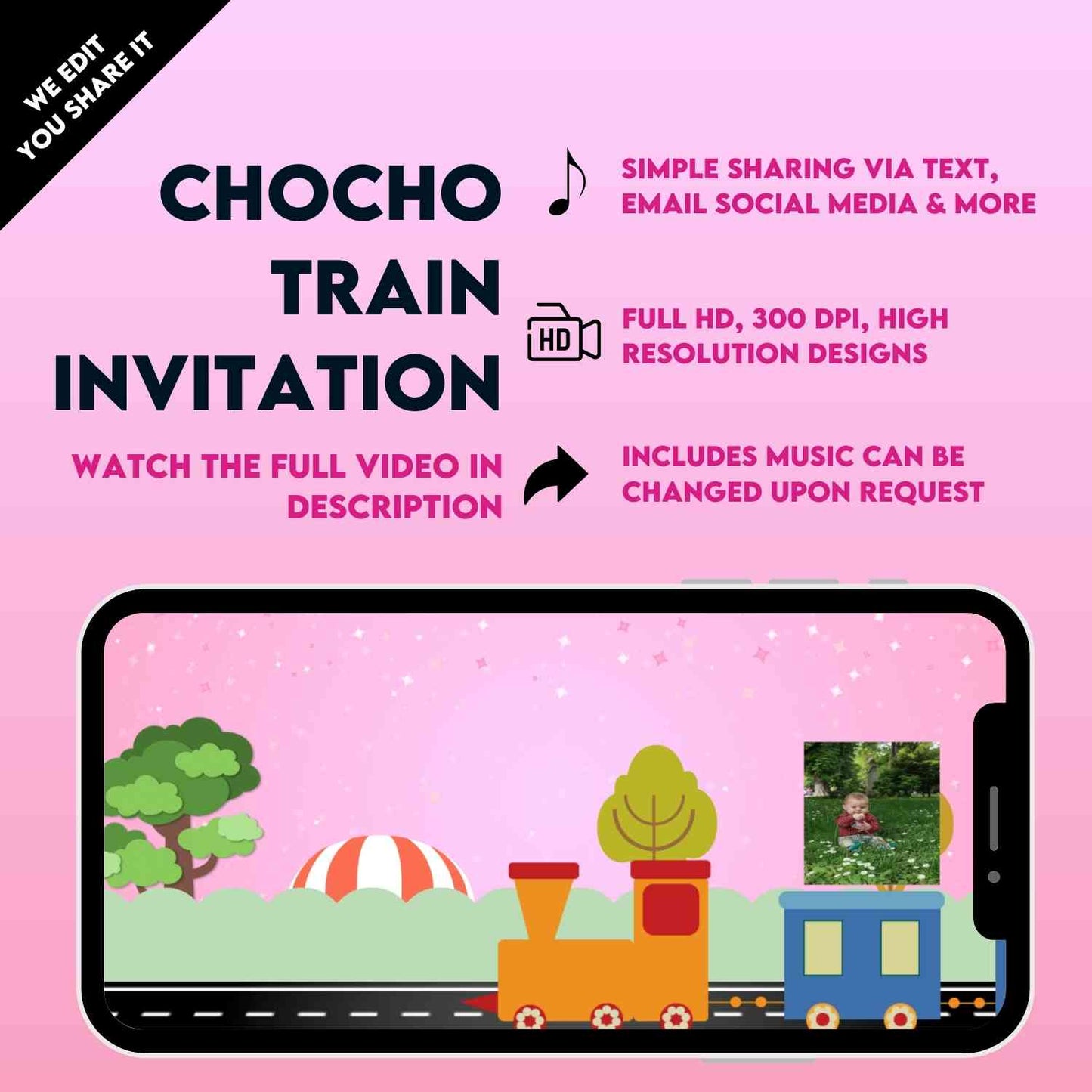 Chuchu Birthday Video Invitation For Baby - Personalized Animated Invite