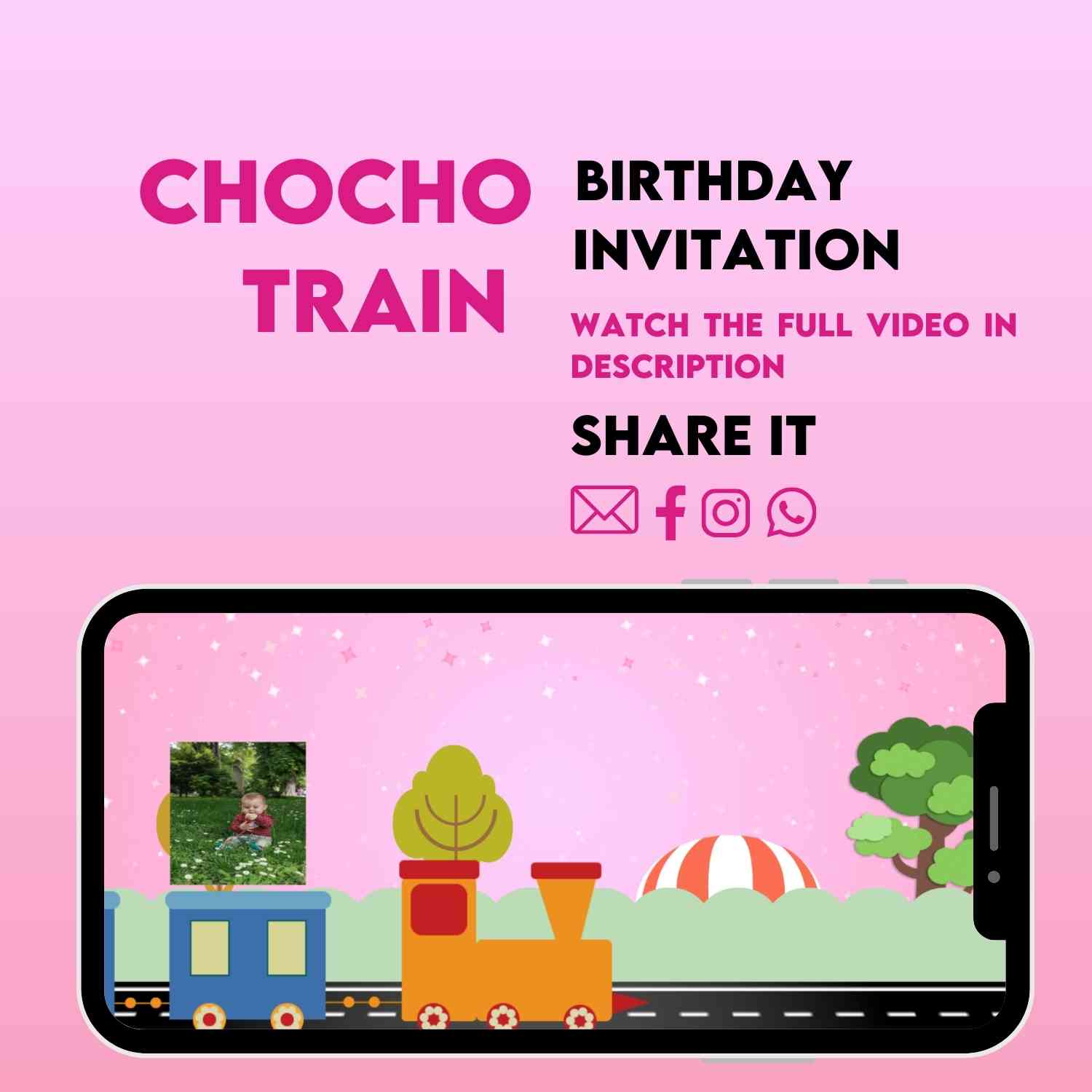 Chuchu Birthday Video Invitation For Baby - Personalized Animated Invite