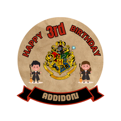 Magical Harry Potter Birthday Theme Cake Topper