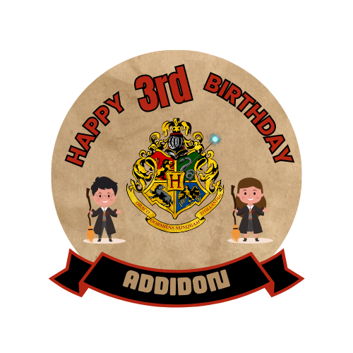 Magical Harry Potter Birthday Theme Cake Topper