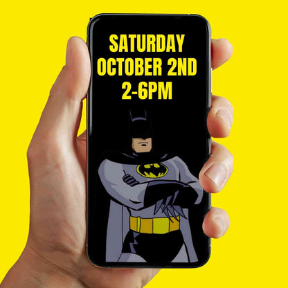 Animated Batman Birthday Video Invitation - Batman-Themed Birthday Party Invite | Personalized Design