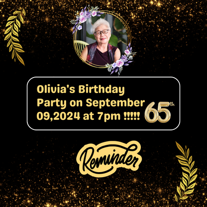 Parents Birthday Event Reminder