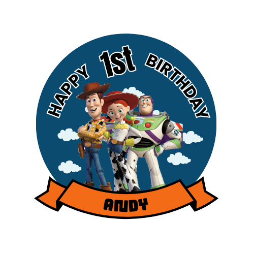 Toy Story Birthday theme Cake Topper