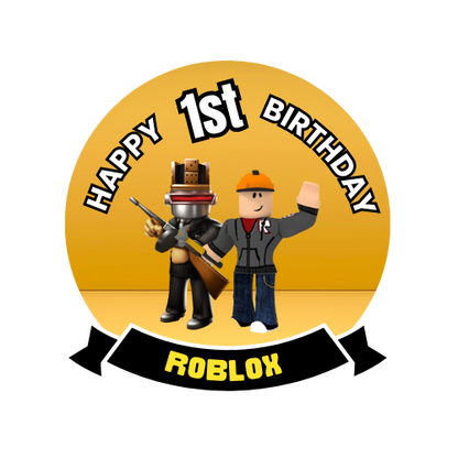 Roblox Birthday theme Cake Topper