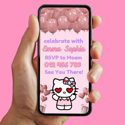 Hello Kitty Birthday Video Invitations | Hello Kitty Birthday Party Theme