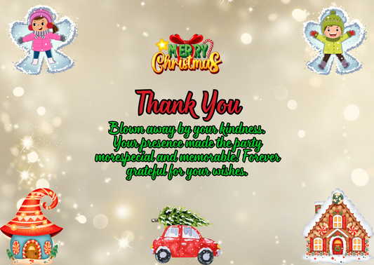 Christmas Party Thank You Card