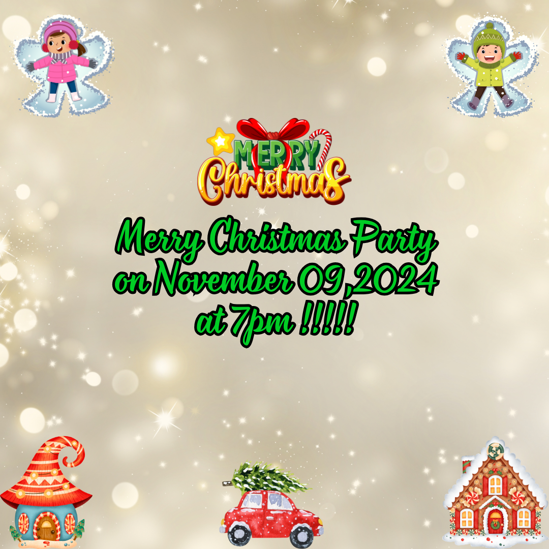 Merry Christmas Party Event Reminder