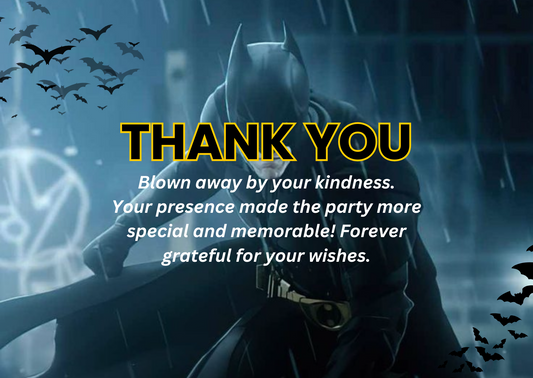 Animated Batman Birthday Thank You Card For Your Birthday