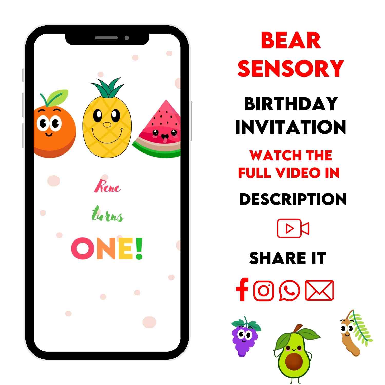 Bear Sensory Birthday Video Invitation | Fun and Interactive Celebration