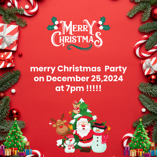 Merry Christmas Event Reminder Card