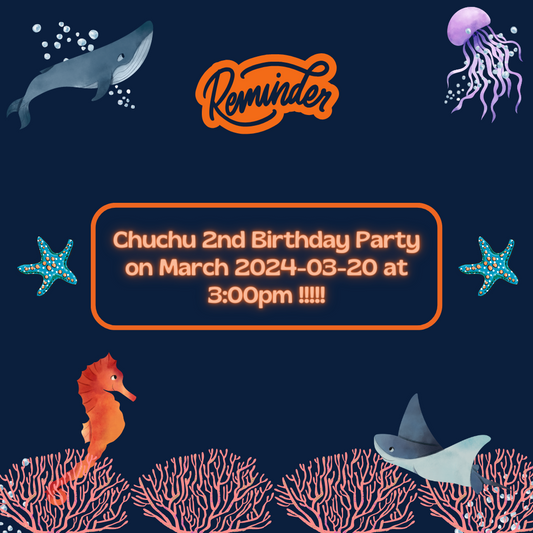 Digital Shark Birthday Reminder Card