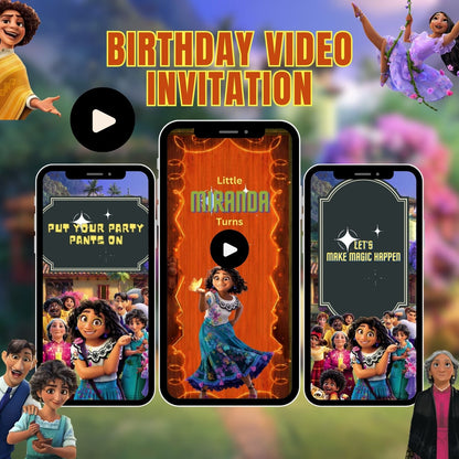 Enchanting Encanto Birthday Video Invitations | Encanto Memorable Birthday Invite