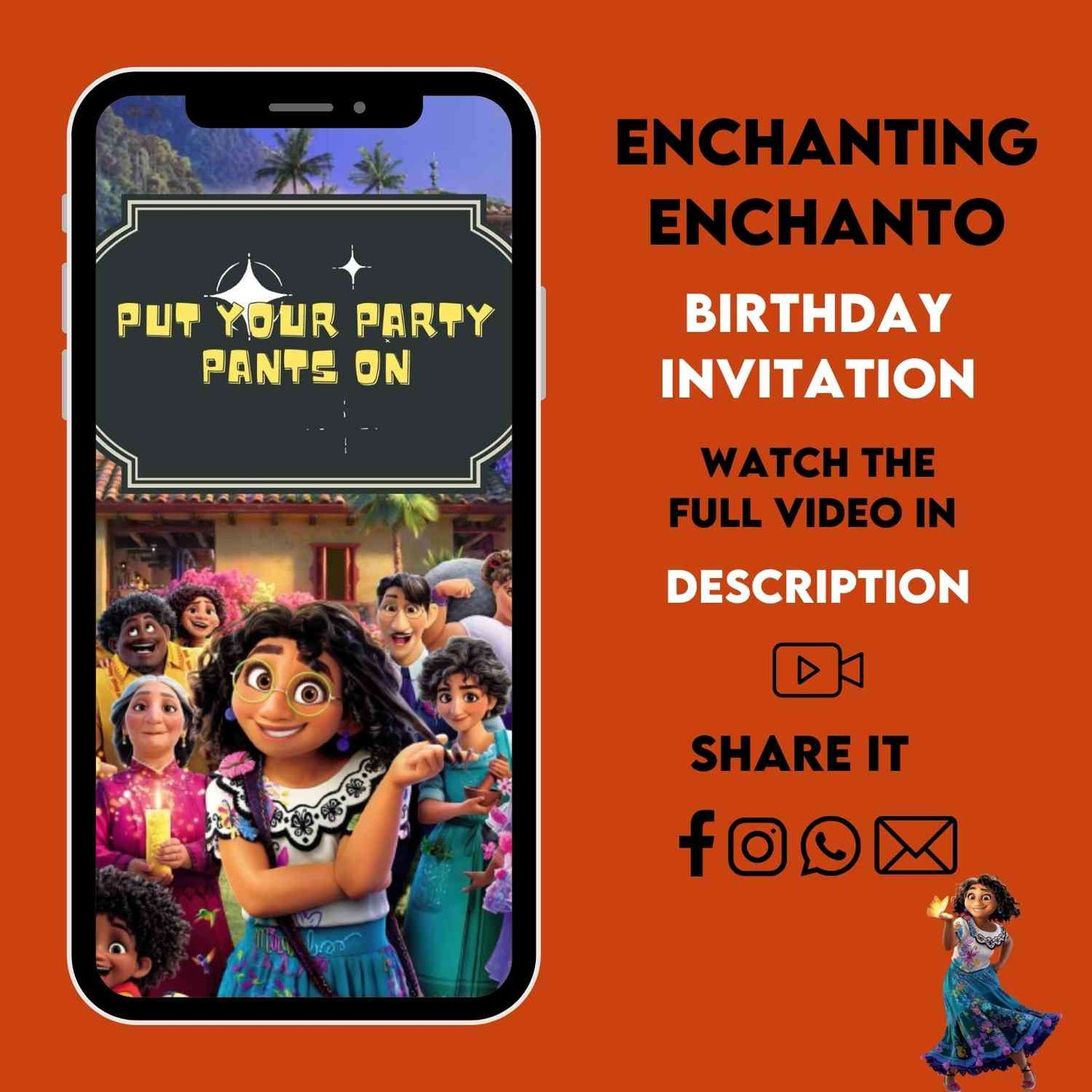 Enchanting Encanto Birthday Video Invitations | Encanto Memorable Birthday Invite