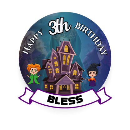 Enchanting Hocus Pocus Birthday Cake Topper