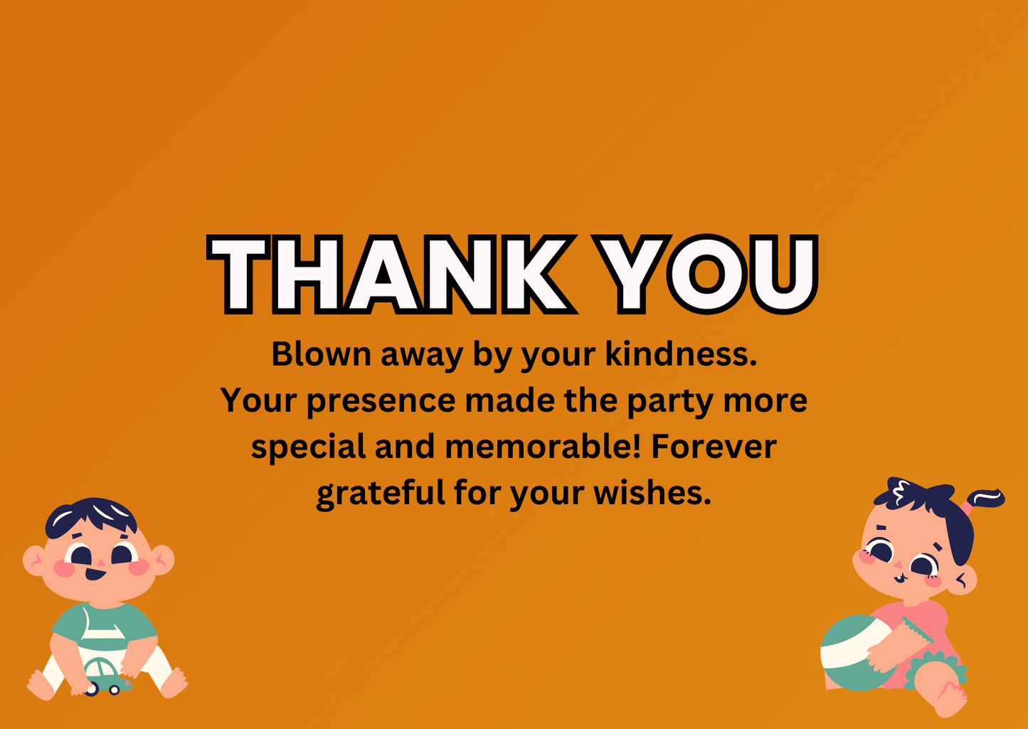 Flintstone Pebbles Birthday Thank You Card For Your Birthday