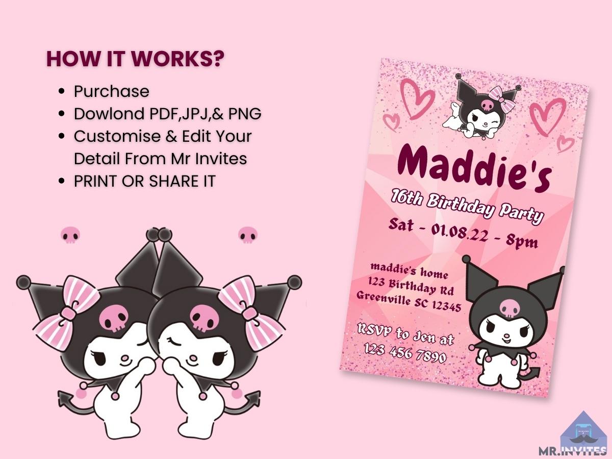 kuromi-birthday-card-invitation-cute-and-trendy-designs-for-a-memora-mr-invites for Free Printable Kuromi Invitation Template Kuromi Birthday Card Invitation - Cute and Trendy Designs for a Memora – Mr. Invites for Free Printable Kuromi Invitation Template