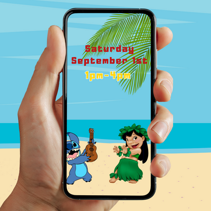 Lilo and Stitch Birthday Video Invitation | Animated Kids Party Invite