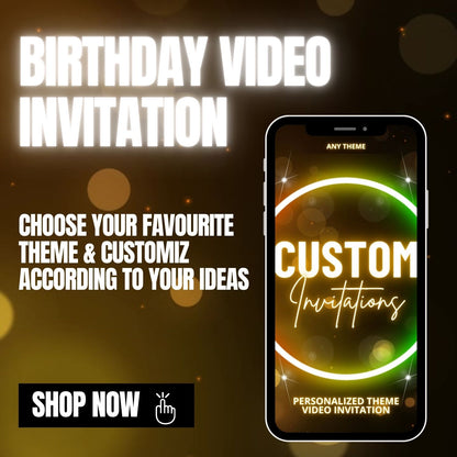 Custom Video Invitations | Personalized Your Favourite Invitation Theme