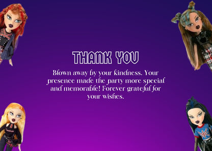 Bratz Birthday ThankYou Card