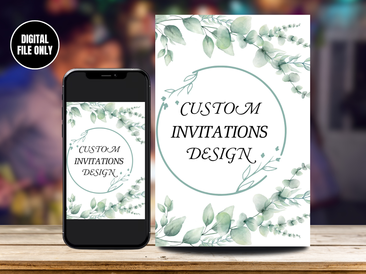 Personalized Party Invitations | Digitalized Any Custom Party Invite ...
