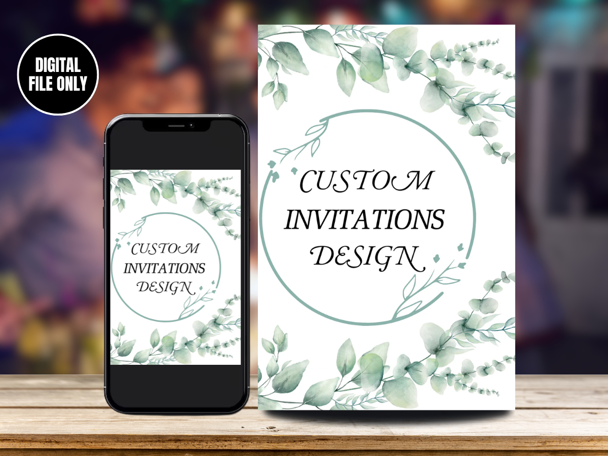 Personalized Party Invitations | Digitalized Any Custom Party Invite