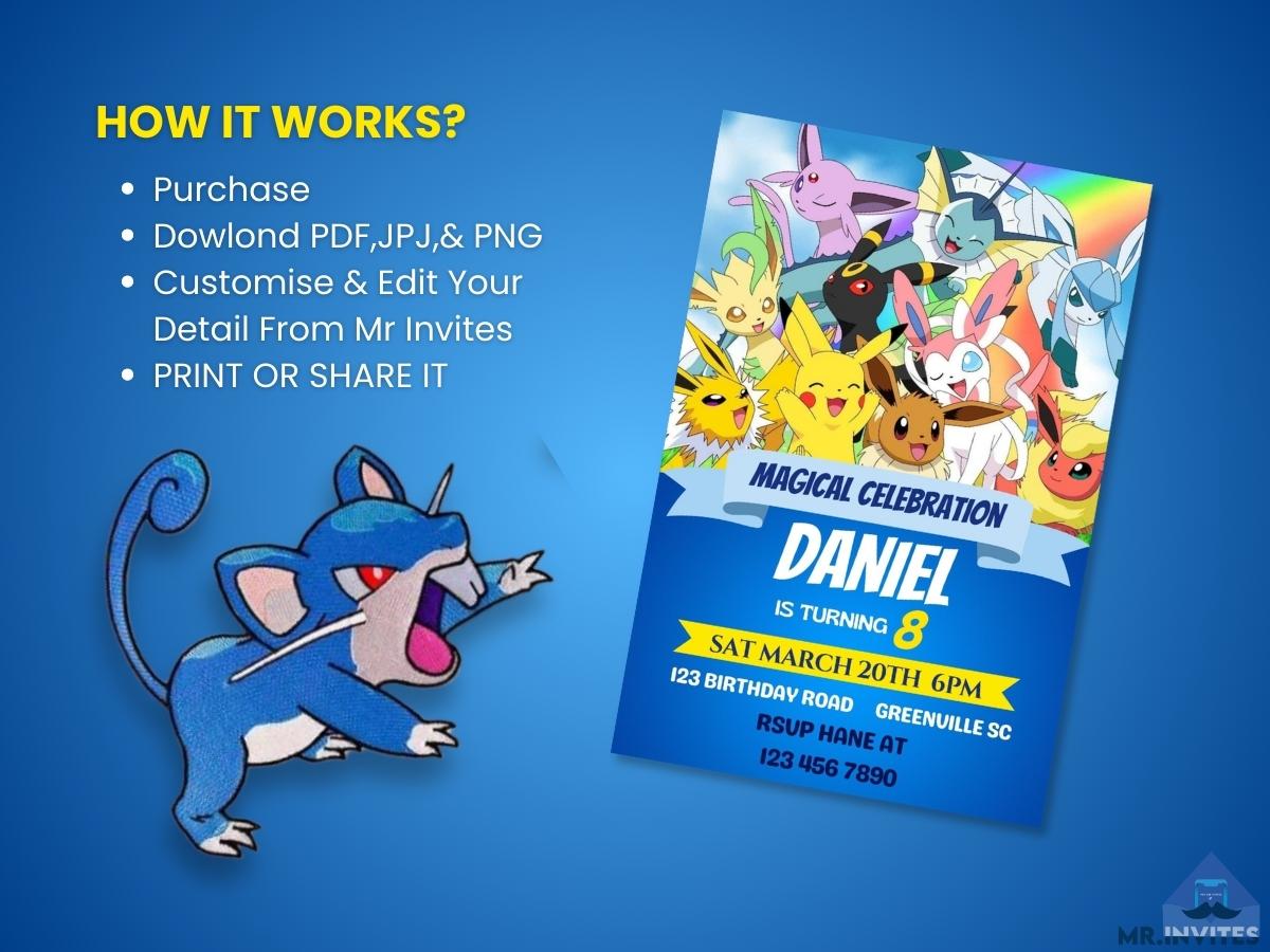 Pokemon Birthday Party Digital Invitation | Customize and Share – Mr.Invites pokemon-birthday-party-digital-invitation-customize-and-share-mr-invites