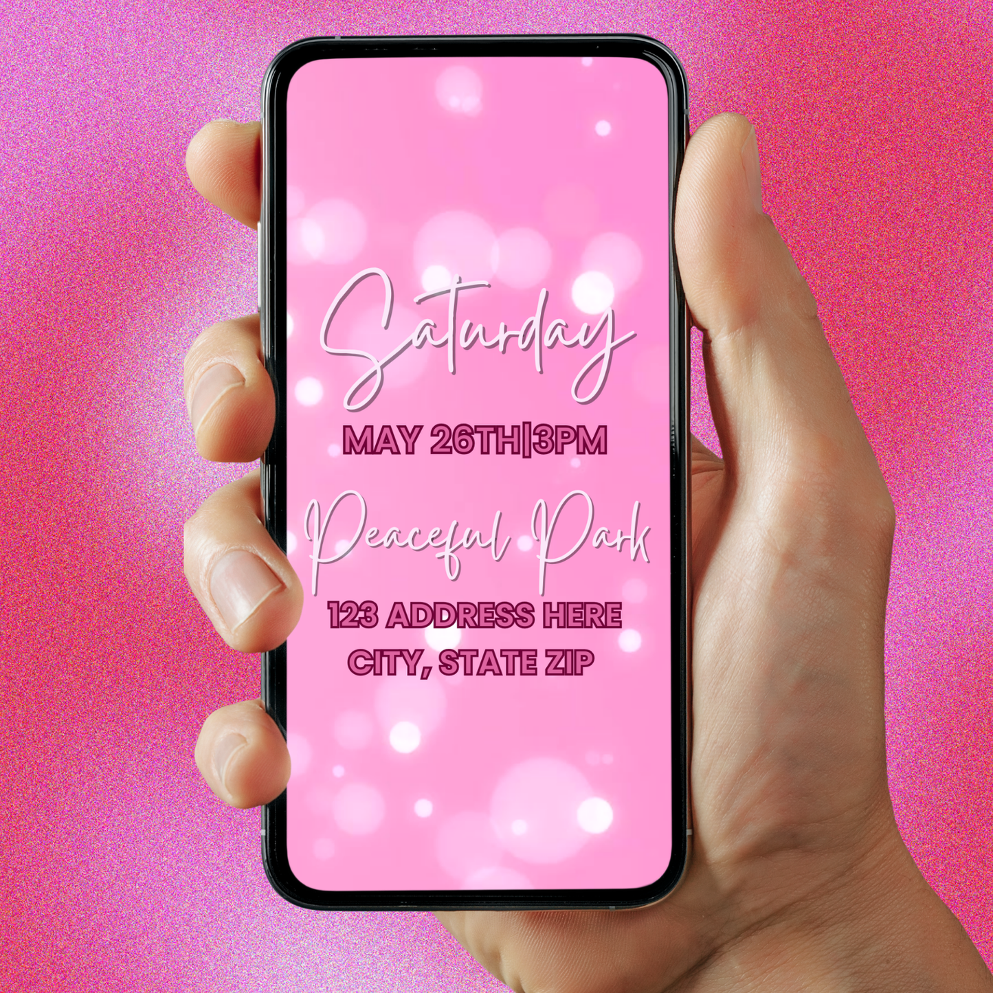 Princess Pink Birthday Party Video Invitation | Custom Video Invite