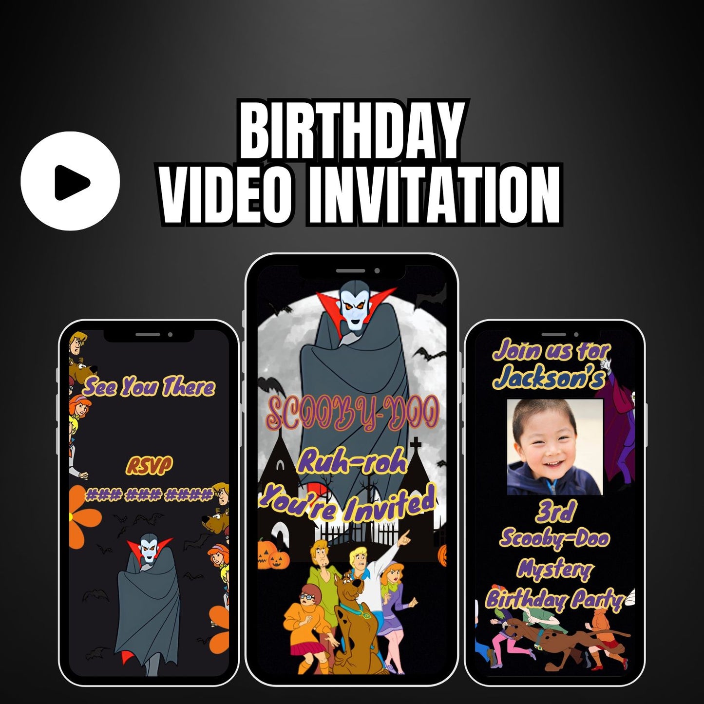 Scooby Doo Birthday Video Invitation | Animated Scooby Doo Invite