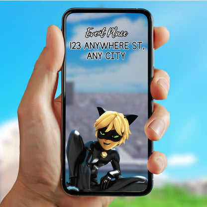 Tales of Ladybug & Cat Noir Birthday Video Invitation