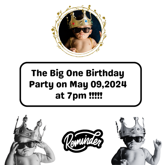 The Biggi Small Reminder Card For Your Birthday or Event