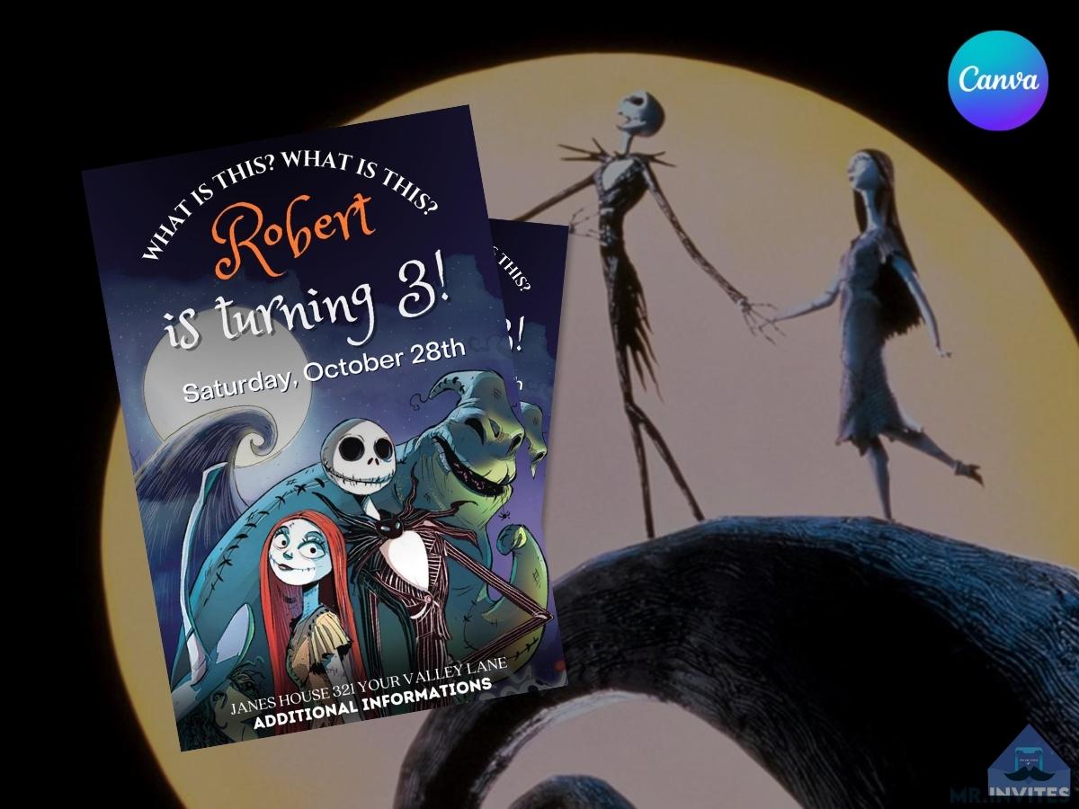 the-nightmare-before-christmas-birthday-invitation-template-mr-invites for Free Printable Nightmare Before Christmas Birthday Invitations The Nightmare Before Christmas Birthday Invitation Template – Mr.Invites for Free Printable Nightmare Before Christmas Birthday Invitations