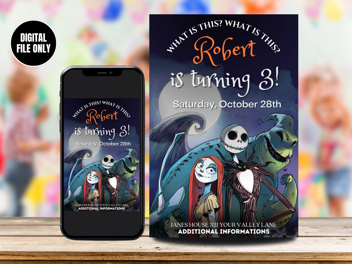 The Nightmare Before Christmas Birthday Invitation Template – Mr.Invites the-nightmare-before-christmas-birthday-invitation-template-mr-invites