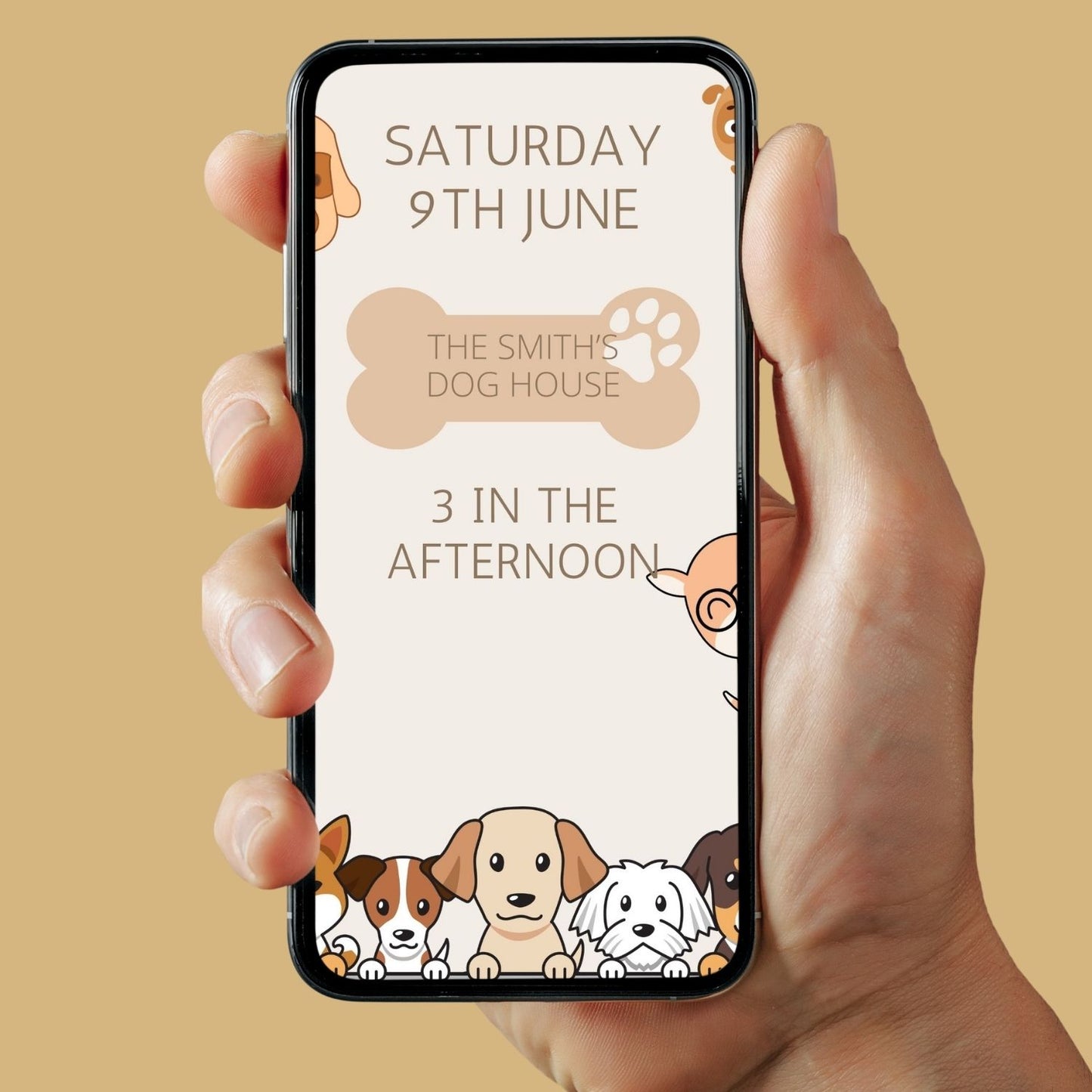 Two Let the dog out Animated Birthday video invitation