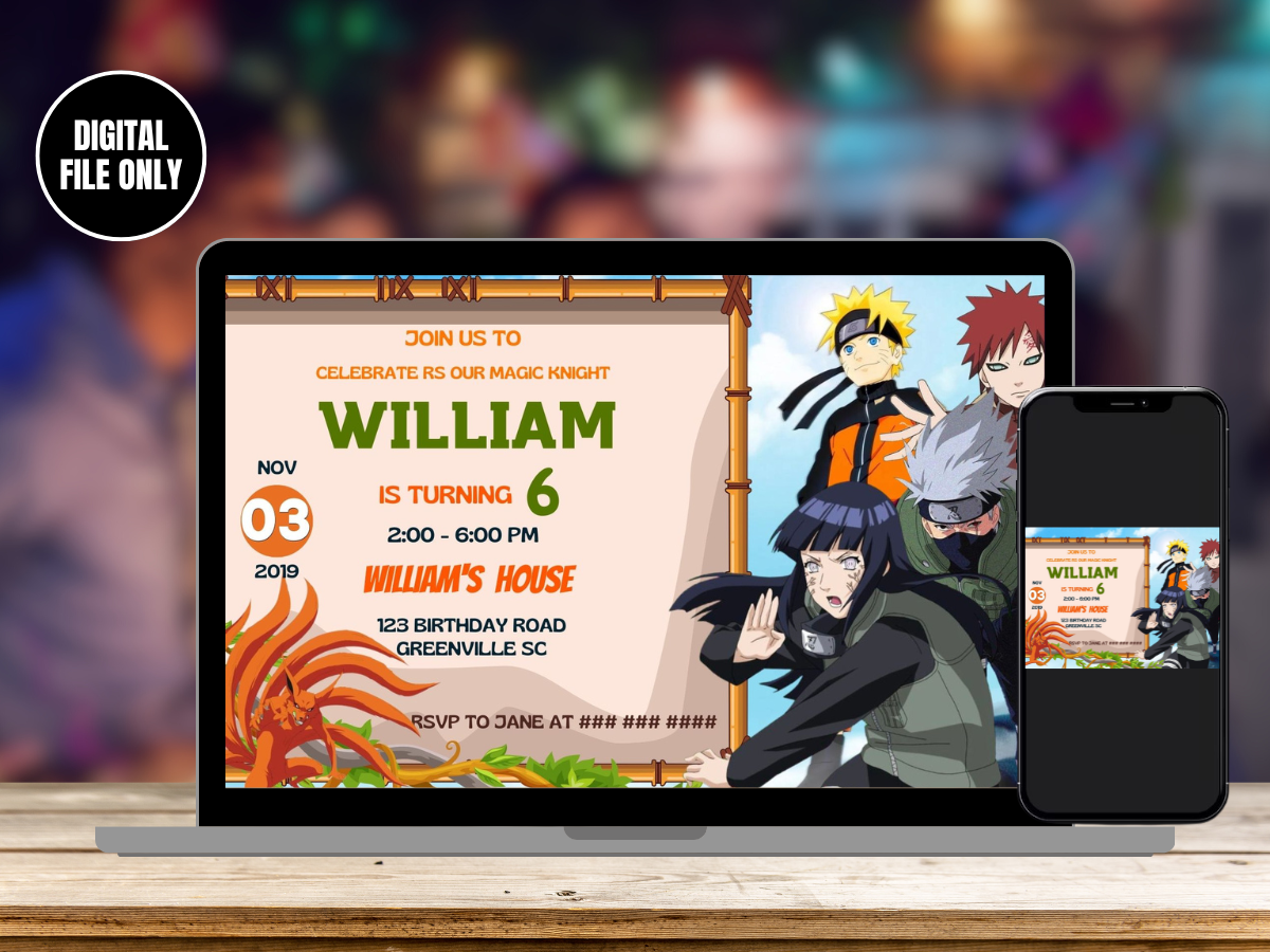 Ultimate Ninja Party! Naruto Birthday Card Invitations | Customize and – Mr. Invites ultimate-ninja-party-naruto-birthday-card-invitations-customize-and-mr-invites